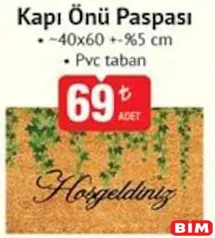 KAPI ÖNÜ PASPASI 40X60 +-%5 CM